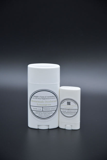 Large and small Lemongrass deodorant sticks
