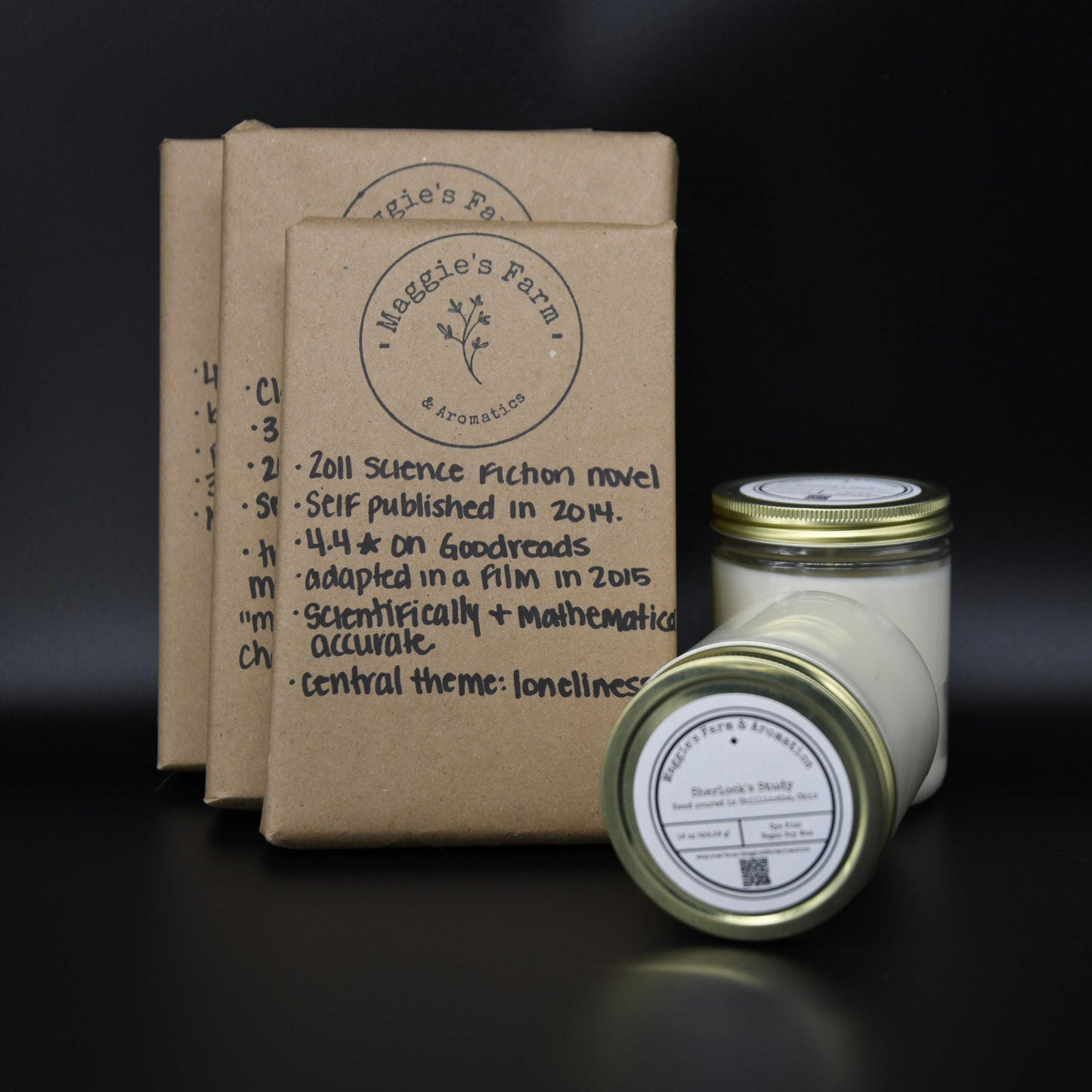 Blind Book & Soy Candle Gift Set