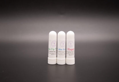 Three assorted pocket aromatic inhalers