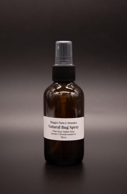 Single amber outdoor body spray bottle