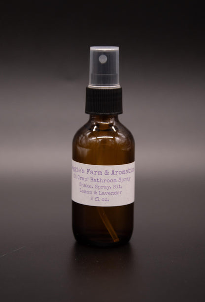 Lemon and Lavender Oh Crap bathroom spray bottle