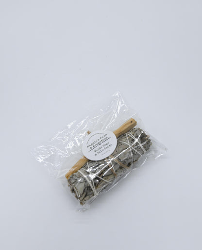 White Sage and Palo Santo Bundle product photo from Maggie's Farm & Aromatics Etsy listing
