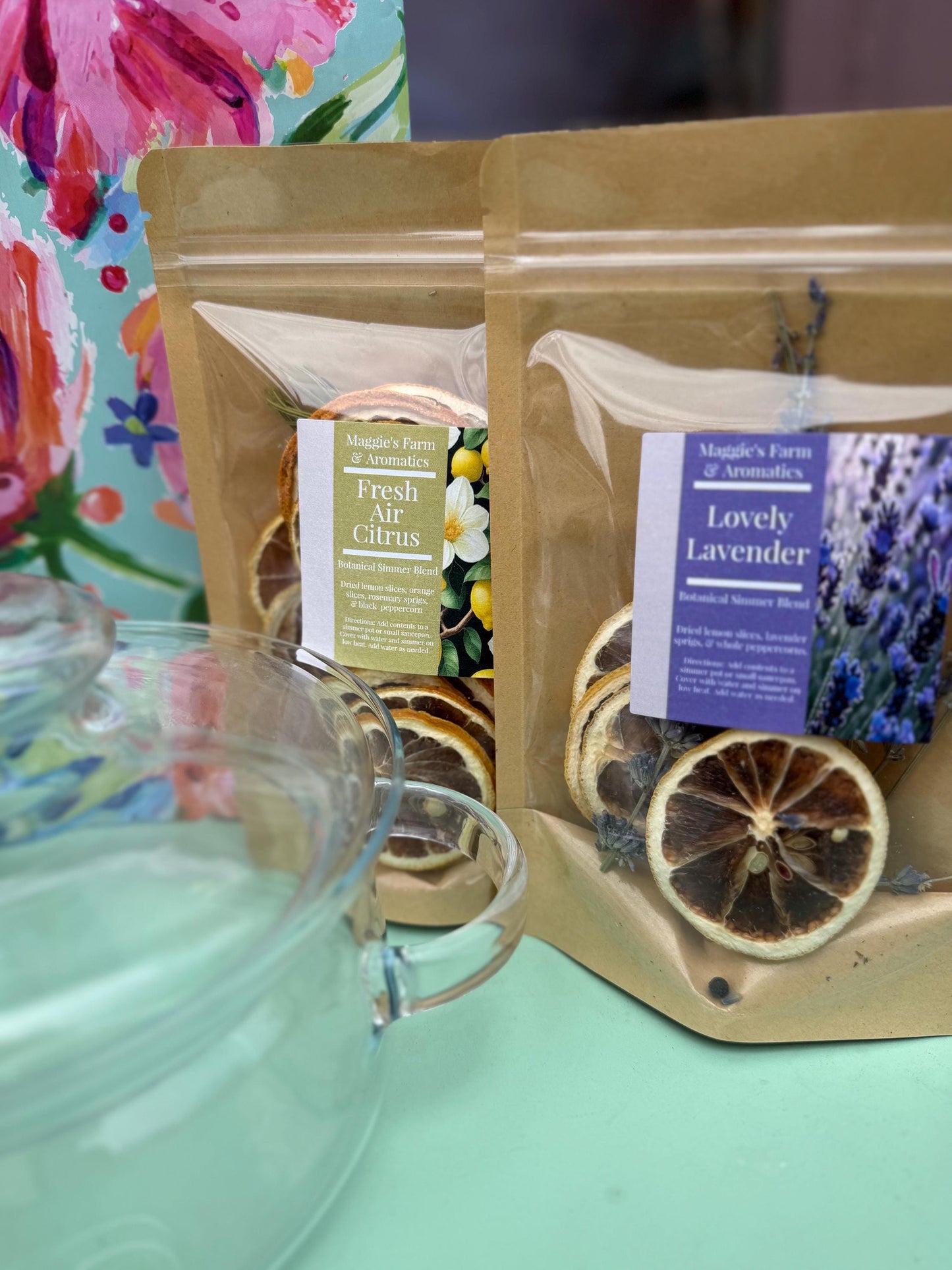 Simmer Pot Gift Set product photo from Maggie's Farm & Aromatics Etsy listing