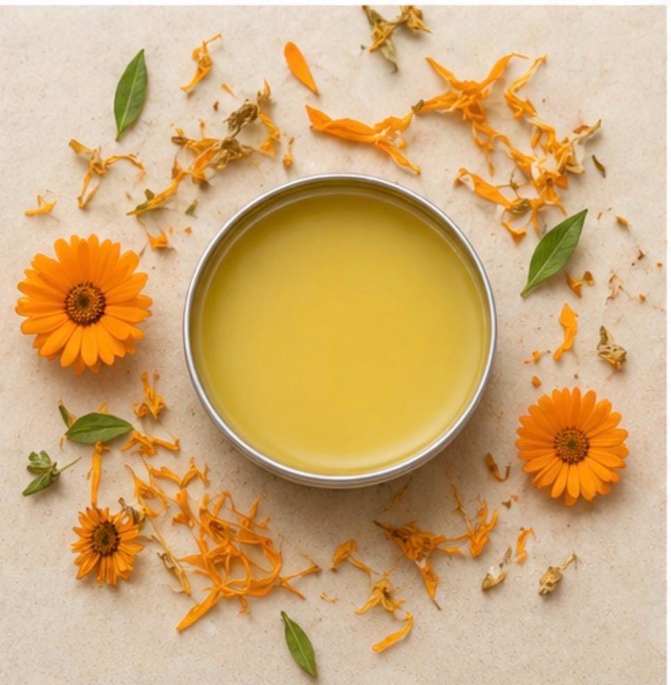 Calendula Salve product photo from Maggie's Farm & Aromatics Etsy listing