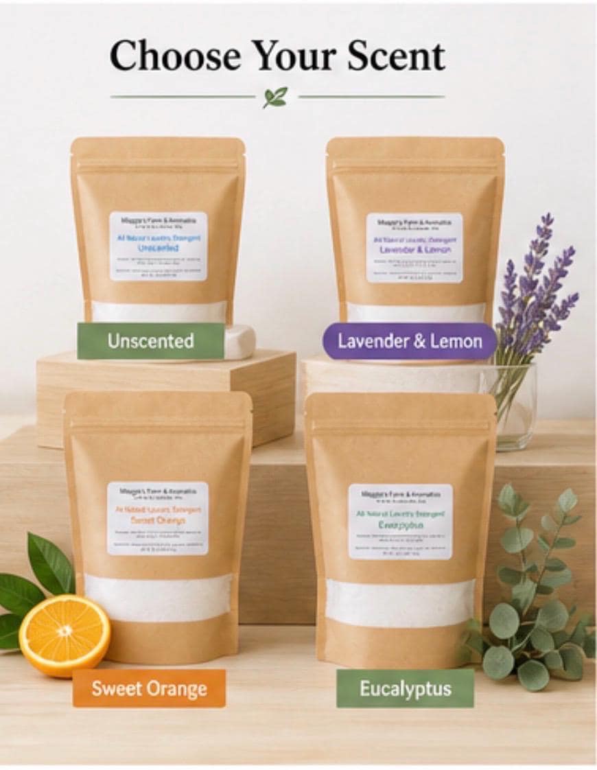 Laundry Detergent product photo from Maggie's Farm & Aromatics Etsy listing
