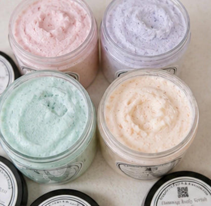 Foaming Body Scrub product photo from Maggie's Farm & Aromatics Etsy listing