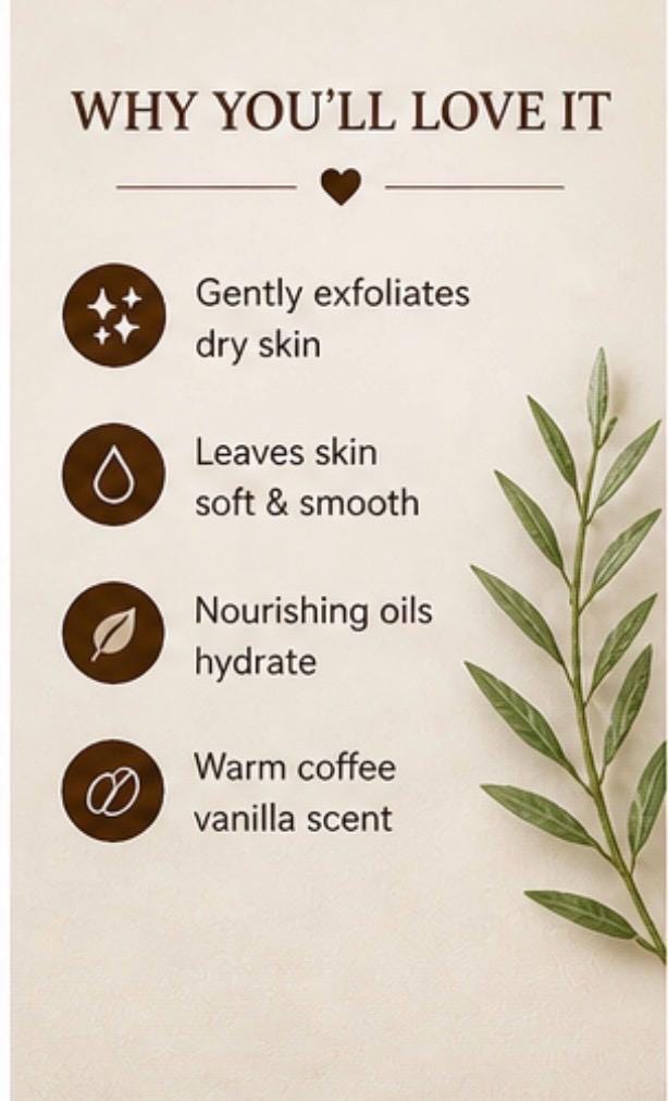 Coffee Sugar Scrub product photo from Maggie's Farm & Aromatics Etsy listing