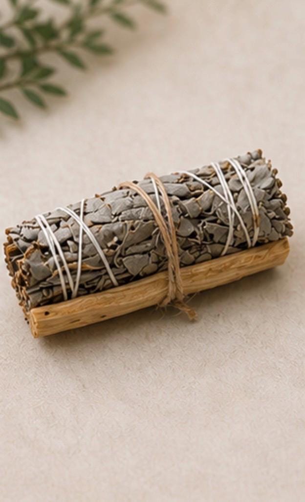 White Sage and Palo Santo Bundle product photo from Maggie's Farm & Aromatics Etsy listing