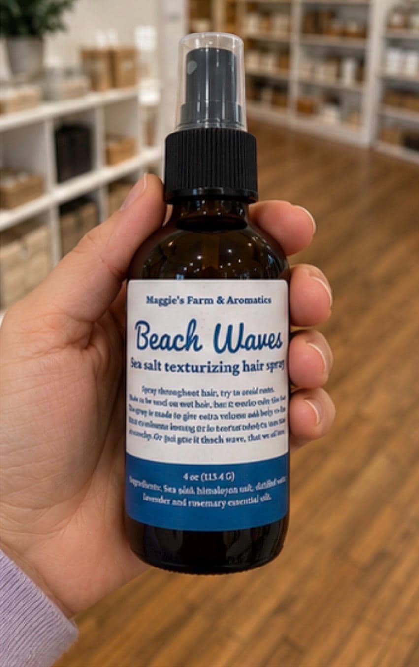 Sea Salt Hair Spray product photo from Maggie's Farm & Aromatics Etsy listing