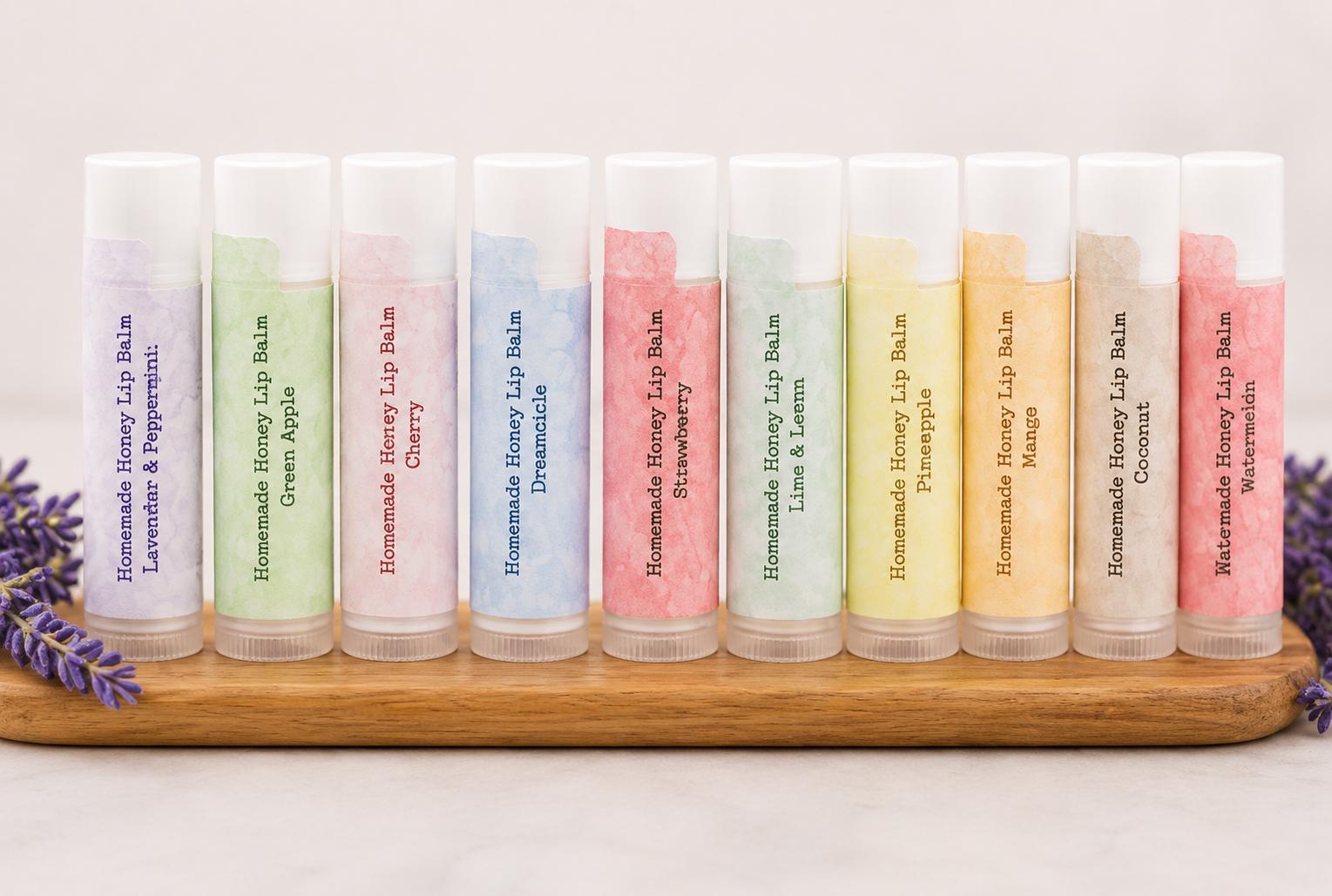 Honey Lip Balm product photo from Maggie's Farm & Aromatics Etsy listing