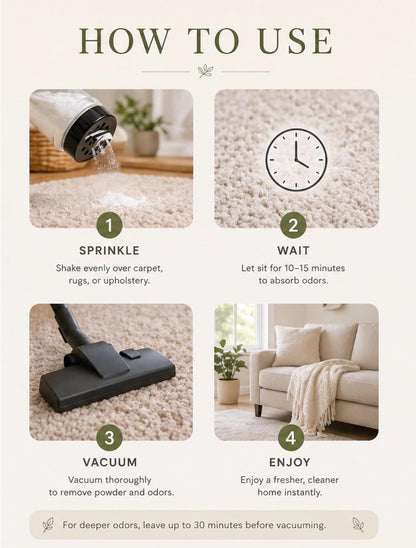 Carpet Refresher product photo from Maggie's Farm & Aromatics Etsy listing