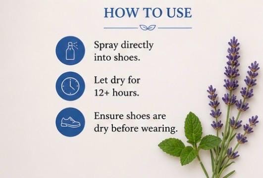 Shoe Spray product photo from Maggie's Farm & Aromatics Etsy listing