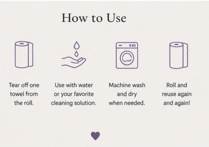 Reusable Paperless Towels product photo from Maggie's Farm & Aromatics Etsy listing
