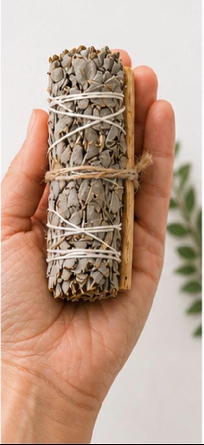 White Sage and Palo Santo Bundle product photo from Maggie's Farm & Aromatics Etsy listing
