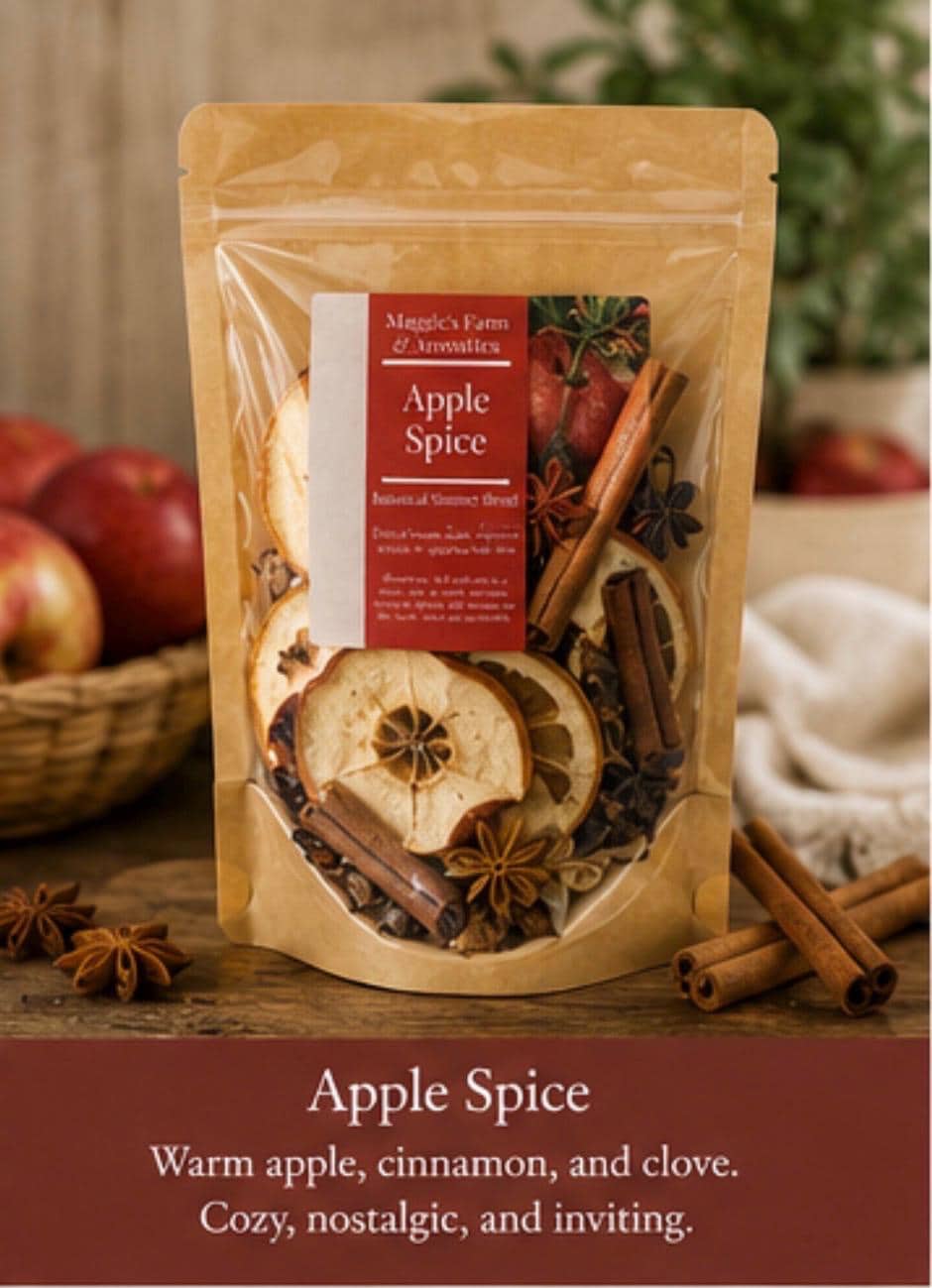 Simmer Pot Blend product photo from Maggie's Farm & Aromatics Etsy listing
