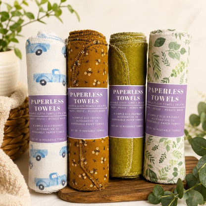 Reusable Paperless Towels product photo from Maggie's Farm & Aromatics Etsy listing