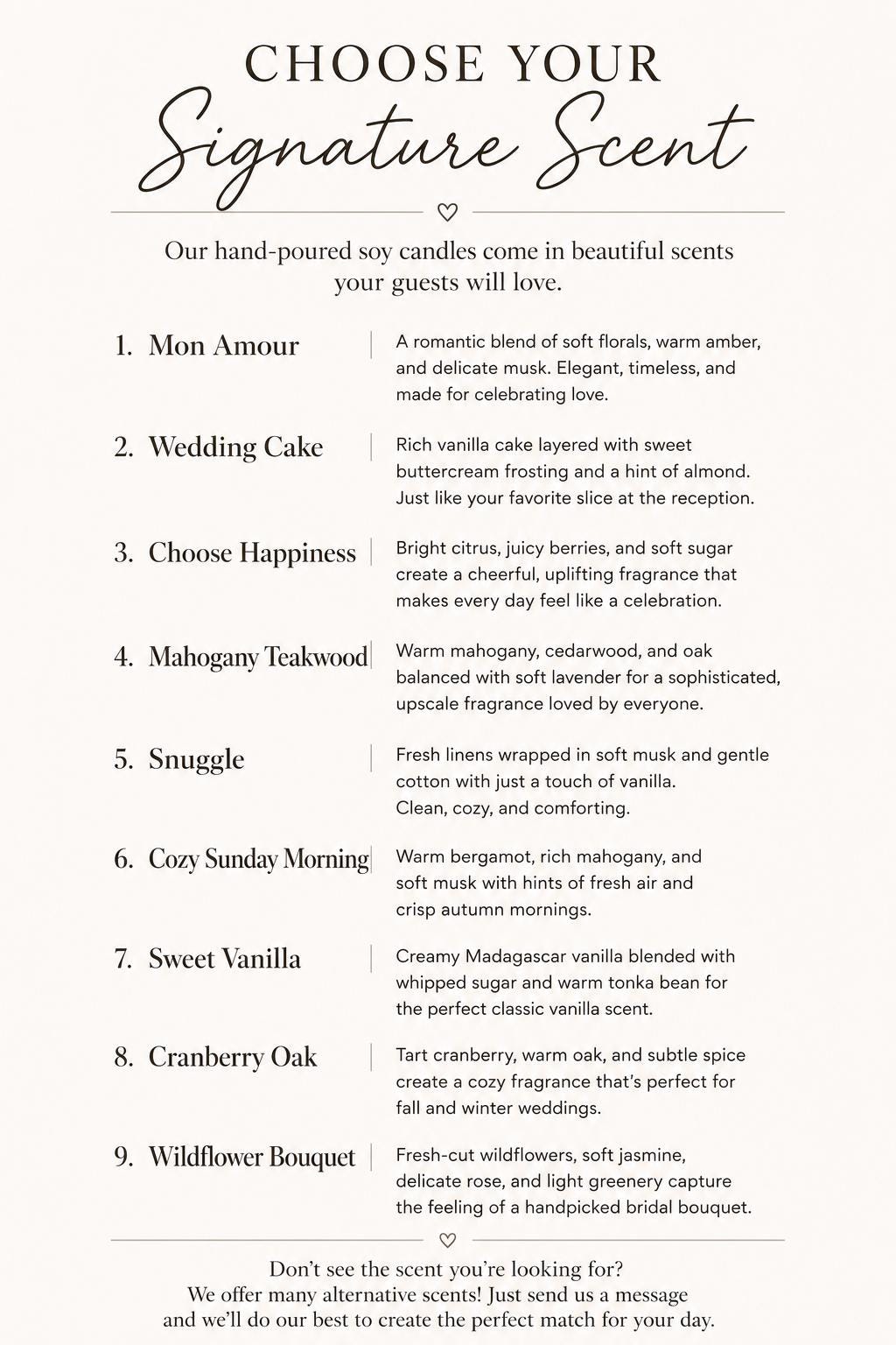 Personalized Wedding Favor Candles additional product photo from Etsy